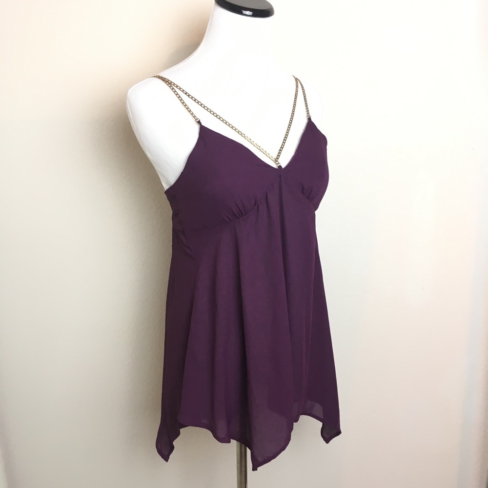 NWT XS Charlotte Russe Tank Top Babydoll Shirt